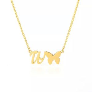 INITIAL LETTER “W” NECKLACE